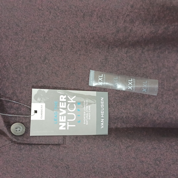 Burgundy Van Heusen Long Sleeve Pullover  Size XXL - Picture 3 of 6